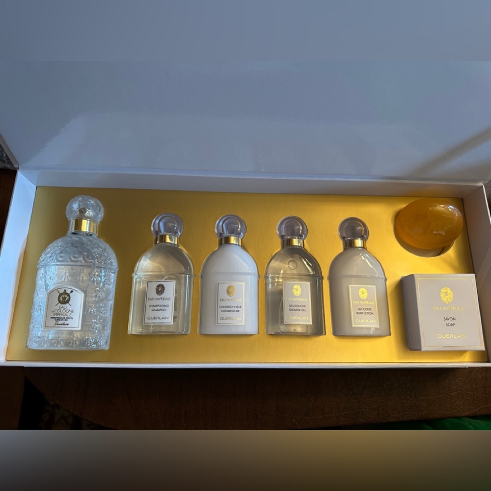 Guerlain Imperiale eu de Cologne with additional bath and body gift set BNIB